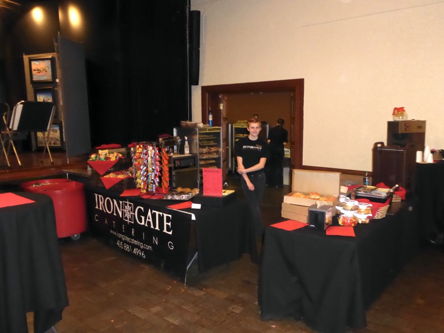 Iron Gate catering provided food service during the show.